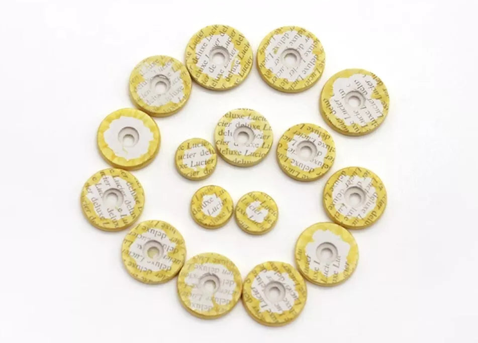 16pcs Flute Hole Plugs Leather Pads (closed hole) Repair Wind Instrument Parts