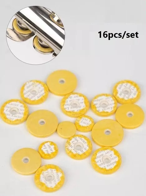 16pcs Flute Hole Plugs Leather Pads (closed hole) Repair Wind Instrument Parts