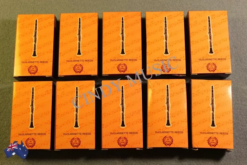 10 set Clarinet Reeds bB 100 piece Strength 2.5 Traditional Better Sound AU