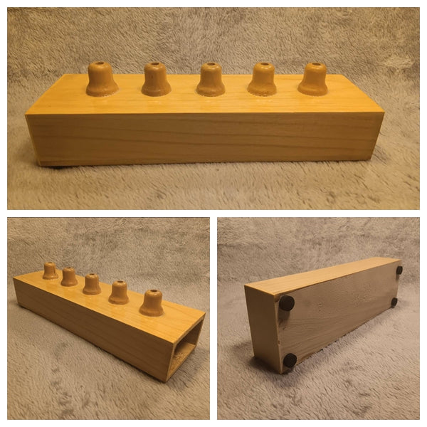 Tuning Fork 128hz/256hz/512hz/1024hz/2048hz Resonator box Sound Healing Musical