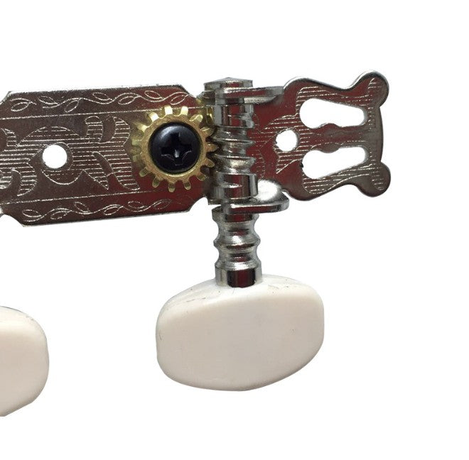 2 Acoustic GUITAR STRING MACHINE HEAD3+3TUNERS Keys Pegs String Tuners Acoustic Folk Guitar Classical Guitar Silver AU