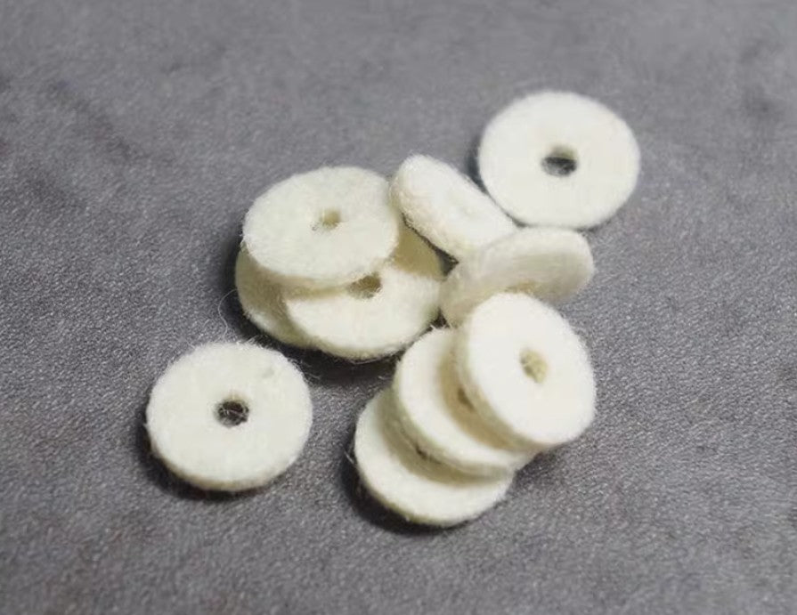 90Pcs Piano Rings Gaskets Soft Wool Felt Discs Piano Small Tuning Piano Felt AU