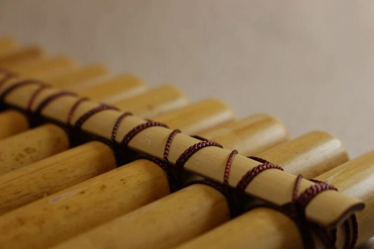 18 tubes natural bamboo flute PAN FLUTE G Key Pan Pipes south american style AU