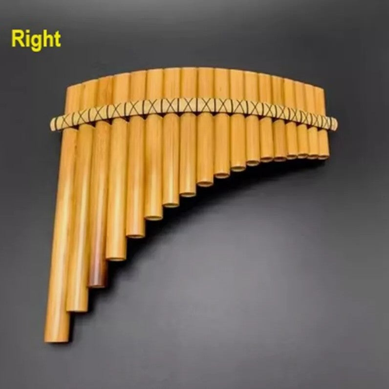 18 tubes of bamboo flute PAN FLUTE Curved shape Pan Pipes south american styleAU