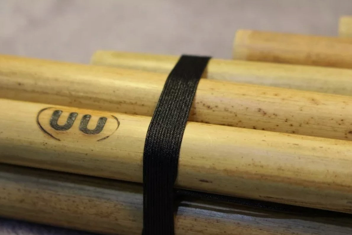 15 Pipe Pan Flute Double row Handcrafted Bamboo South American tribal style NEW