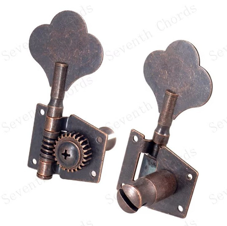 4pcs Electric Bass Guitar Tuners Tuning Pegs Keys Machine Heads Vintage copperAU