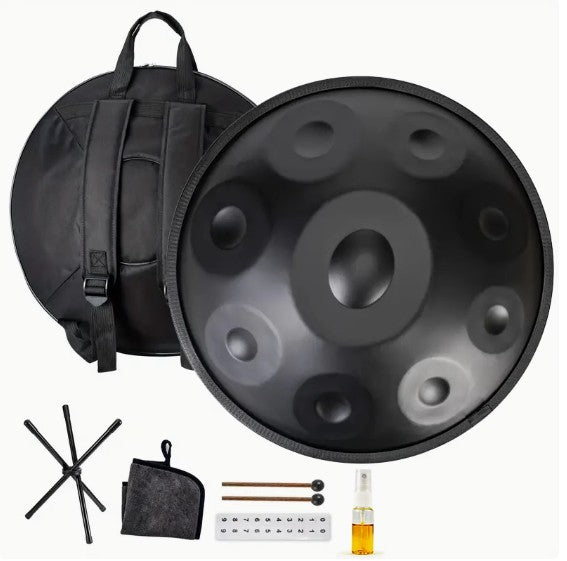 Travel version 18" 9 Note Handpan 440Hz in G Yoga Meditation Sound Healing AU