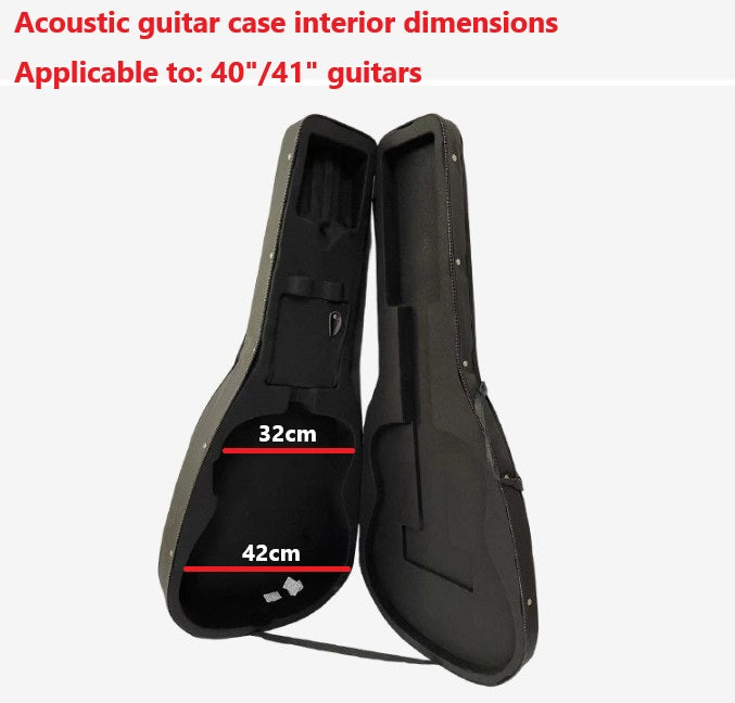 Ultralight Hard Foam Folk/Classical Acoustic Guitar Case Shoulder Strap AU