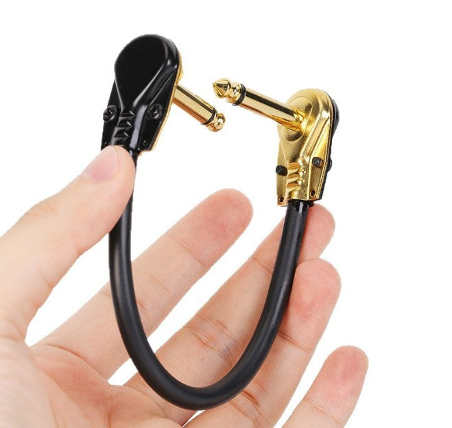 6.35mm Guitar Effects Pedal Patch Jumper Cables Pancake Audio Cables15/30cm AU