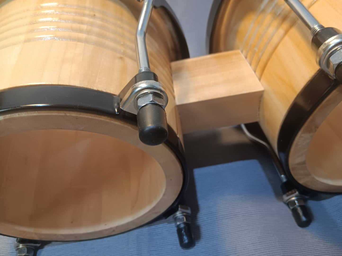 Bongos 7"+9" African Latin Percussion Hand Drums with tuning wrench