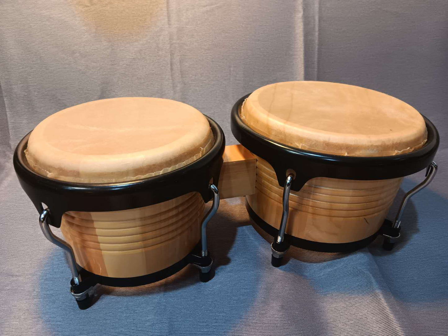 Bongos 7"+9" African Latin Percussion Hand Drums with tuning wrench