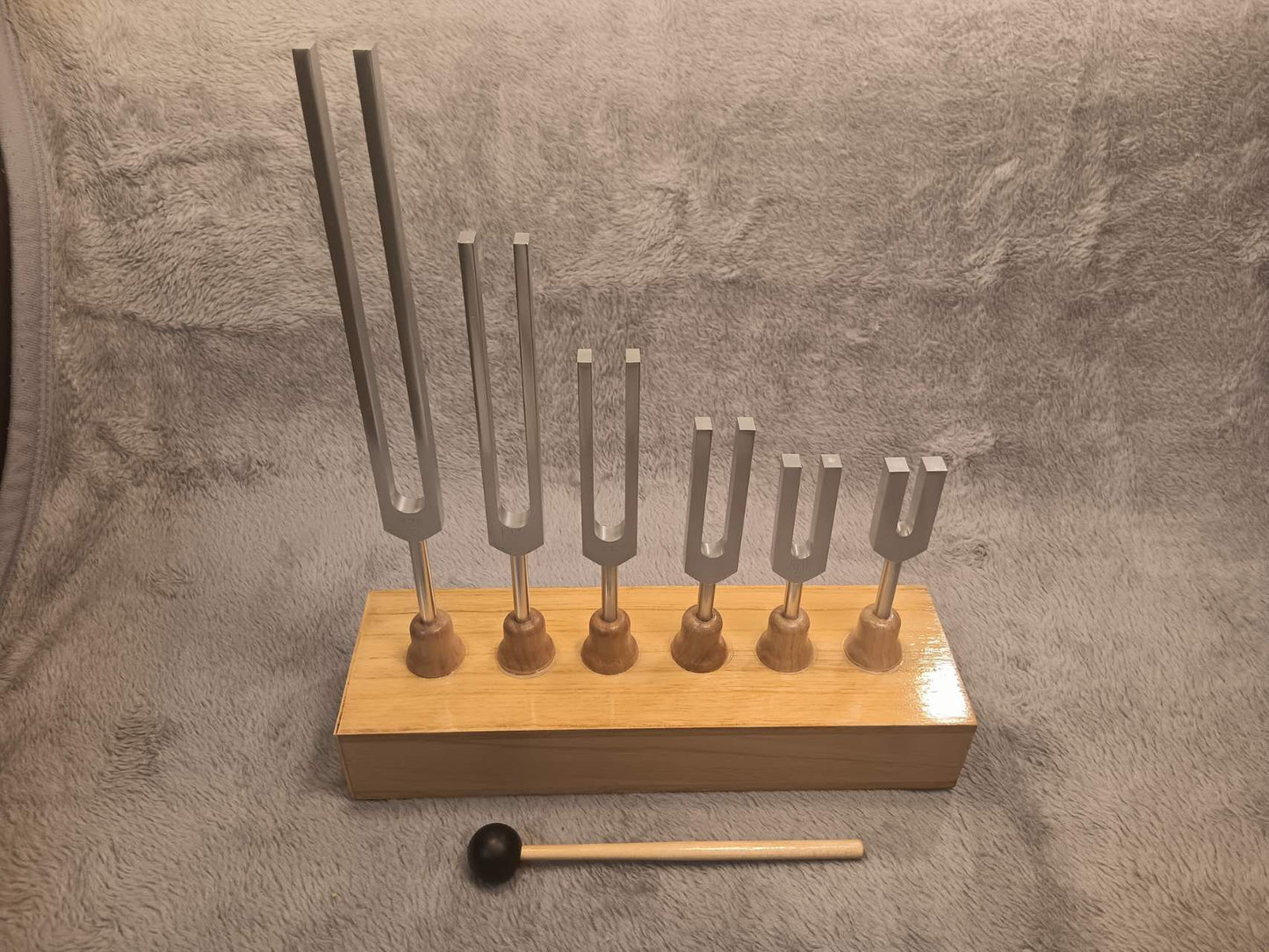 Tuning Fork 128hz/256hz/512hz/1024hz/2048hz/4096hz Resonator box Sound Healing