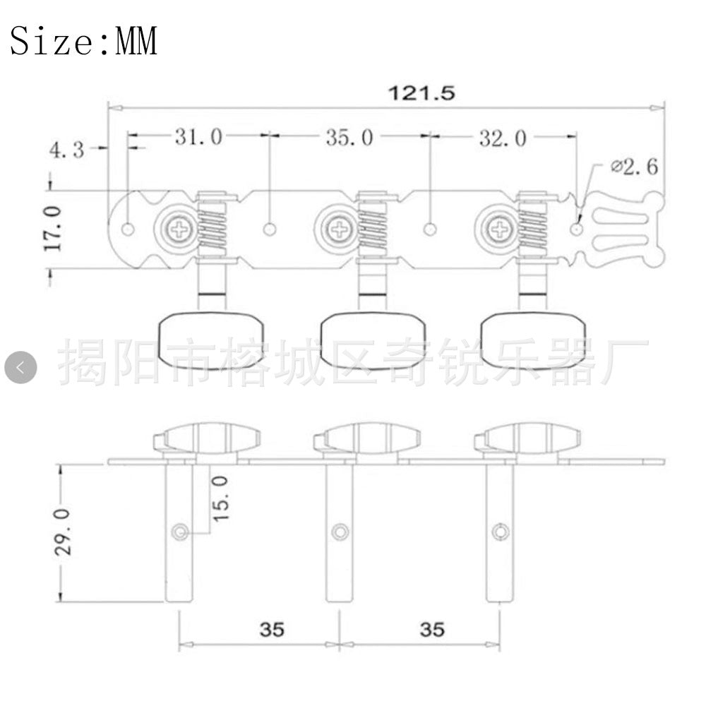2 Acoustic GUITAR STRING MACHINE HEAD3+3TUNERS Keys Pegs String Tuners Acoustic Folk Guitar Classical Guitar Silver AU
