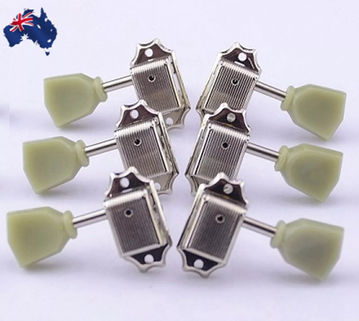 Vintage Guitar Tuners String Tuning Pegs Heads Button for Les Paul Guitar Silver AU