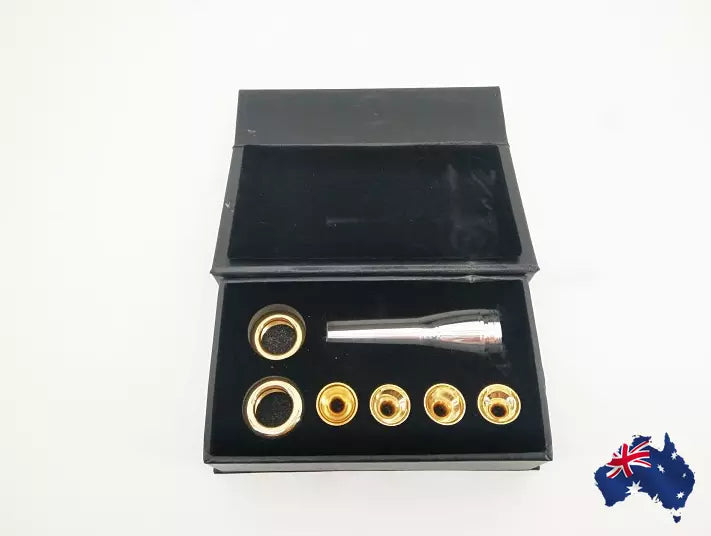Multifunction Gold Plated Copper Cornet Trumpet Mouthpiece Bb 2B 2C 3B 3C AU