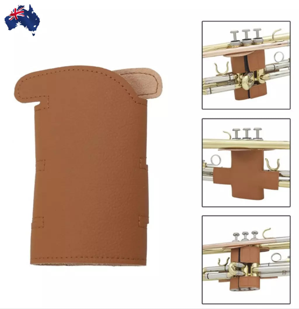 Real leather Trumpet Hand pad Corrosion-Resistant Piston Protection Accessory AU