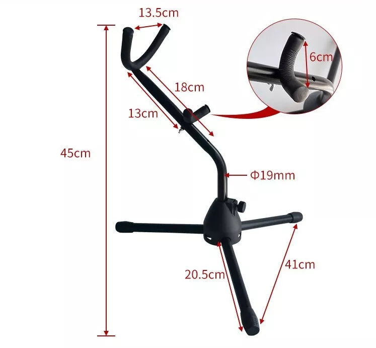 Alto Saxophone Stand Portable Folding Tripod Holder Woodwind InstrumentAccessory