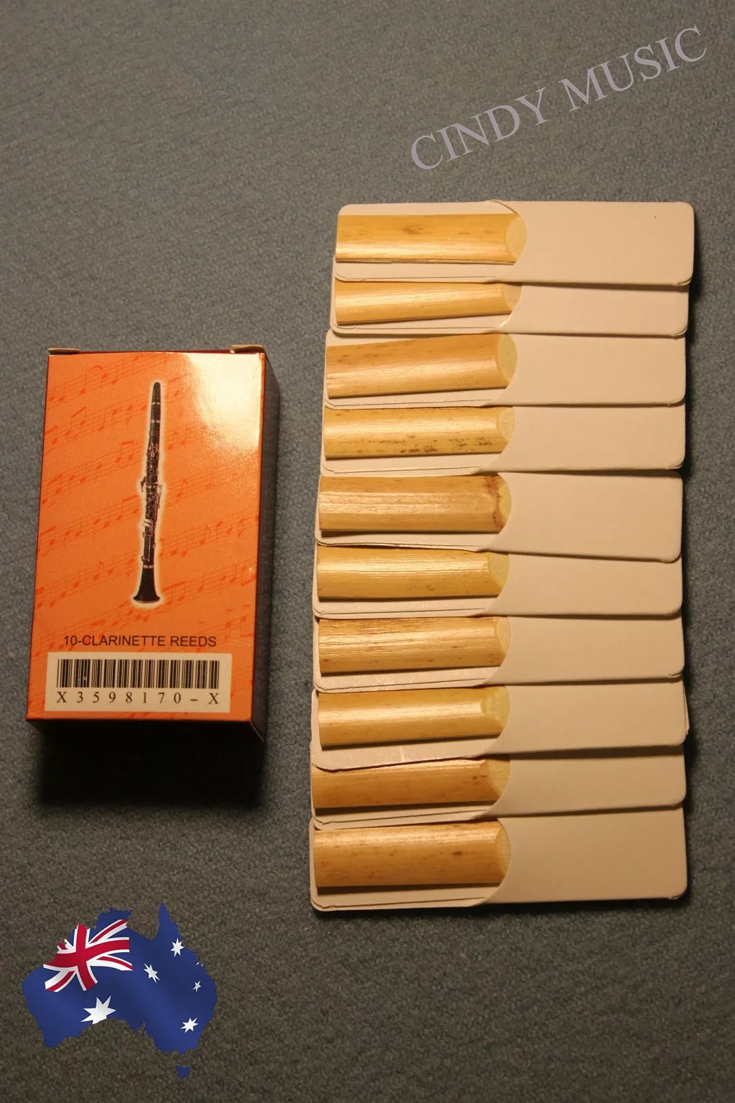 10 set Clarinet Reeds bB 100 piece Strength 2.5 Traditional Better Sound AU