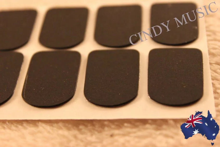 8pcs Silicone Soprano Saxophone Clarinet Mouthpiece Pads Vibration Black AU
