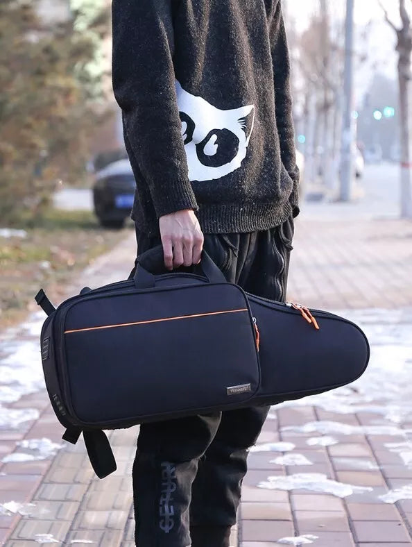 Fashionable Sax Gig Bag Alto Saxophone Case Thicken Double Zippers Saxophone Bag