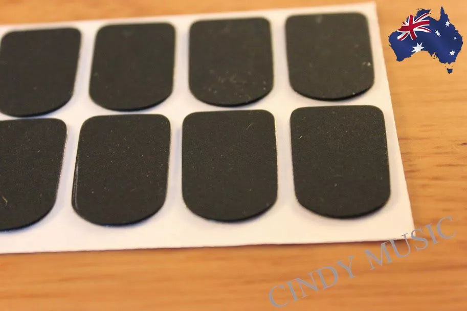 8pcs Silicone Soprano Saxophone Clarinet Mouthpiece Pads Vibration Black AU
