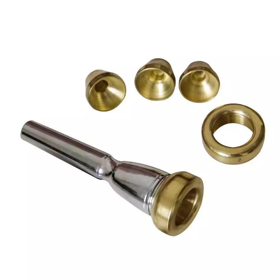Multifunction Gold Plated Copper Cornet Trumpet Mouthpiece Bb 2B 2C 3B 3C AU