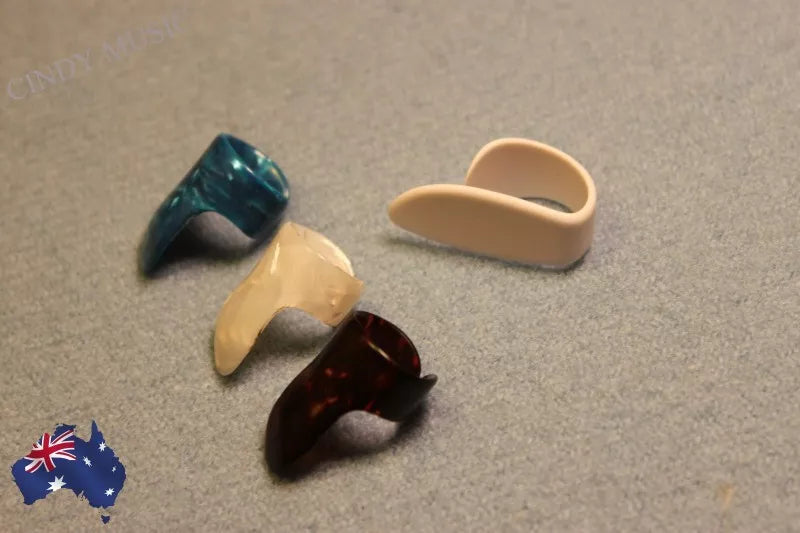 1 Thumb+3 Finger Nail Guitar Picks Plectrum colorful bass Banjo Ukulele AU