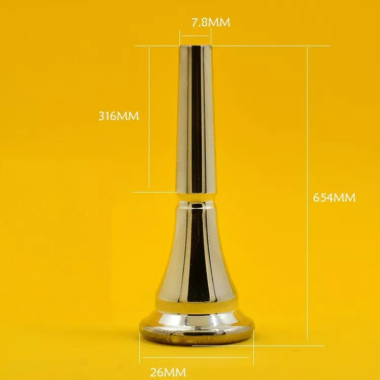 French horn trumpet Mouthpiece Gold Copper Alloy Plated Standard Horn Mouthpiece