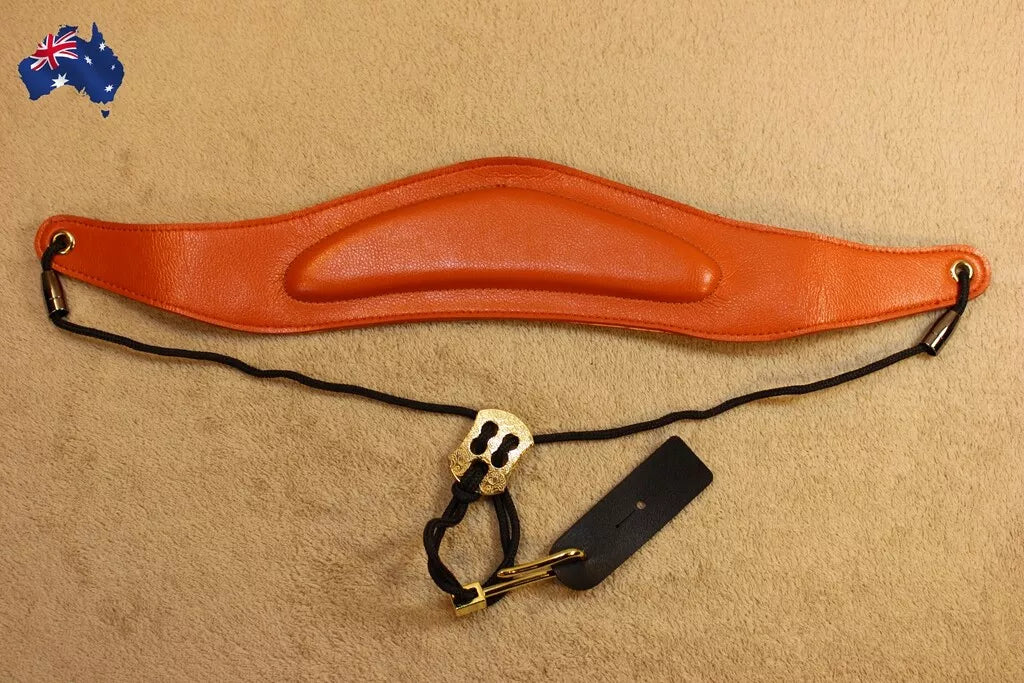 Adjustable Leather clarinet Strap Metal Hook Suspenders Widened Thickened Neck