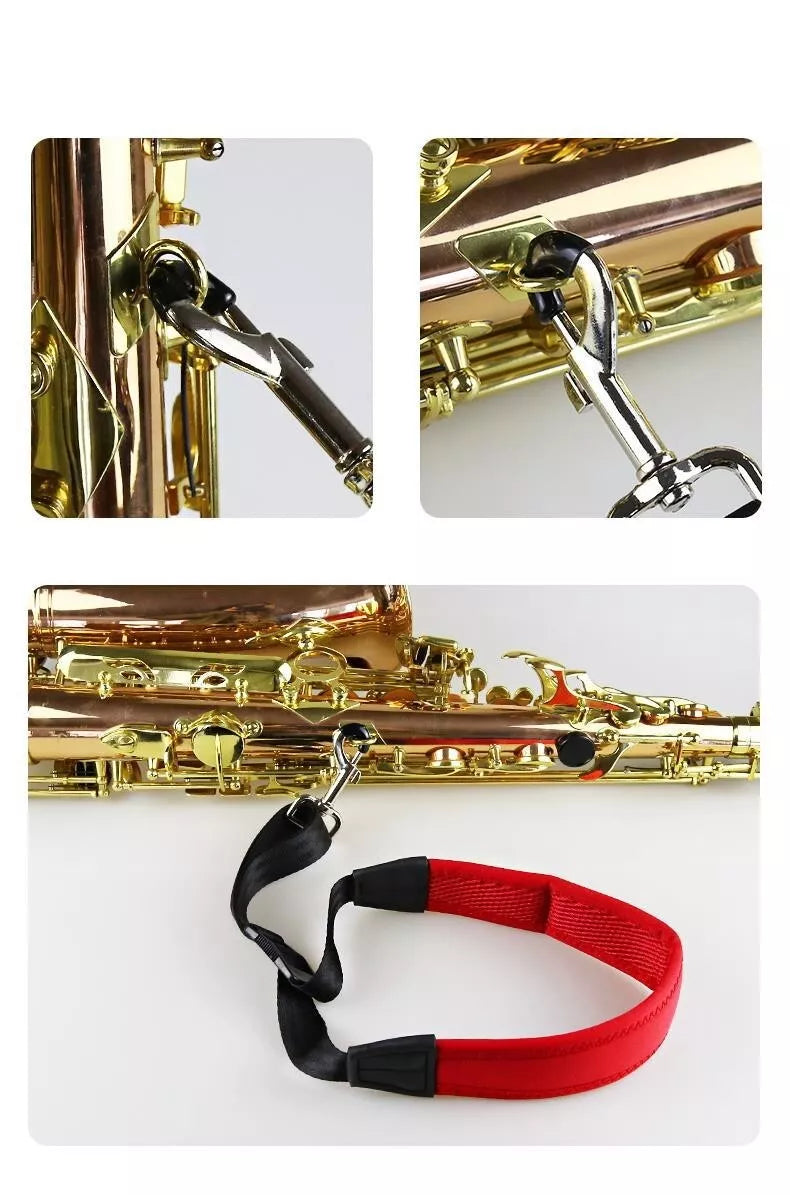 Comfortable stress relief Saxophone Neck Strap Adjustable Alto Soprano Tenor AU