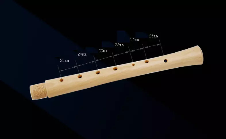 Wooden Recorder Soprano Flute Musical Instrument School Descant 8 Hole C Key AU