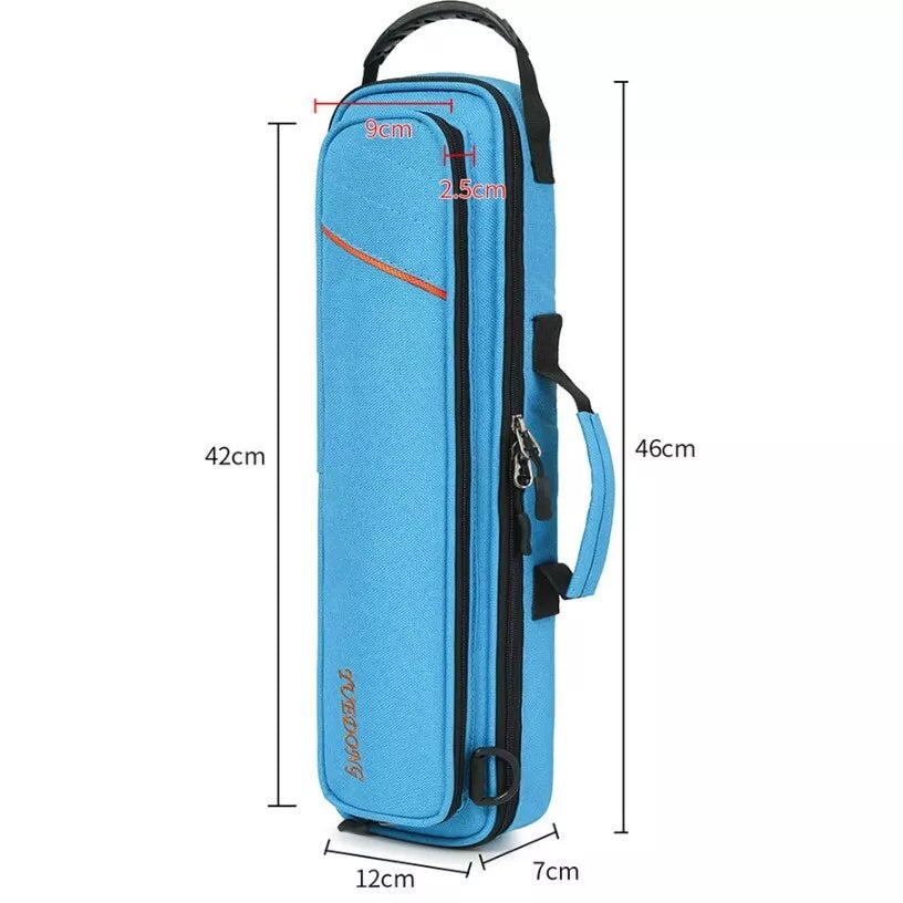 Flute Case Bag Portable Anti Shake Flute Gig Bag for Woodwind Musical Instrument