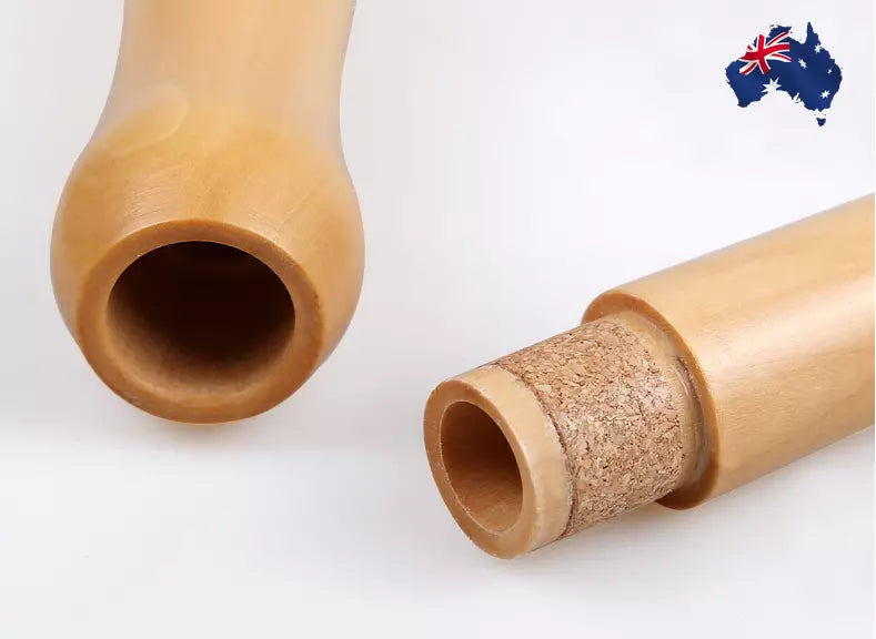 Wooden Recorder Soprano Flute Musical Instrument School Descant 8 Hole C Key AU