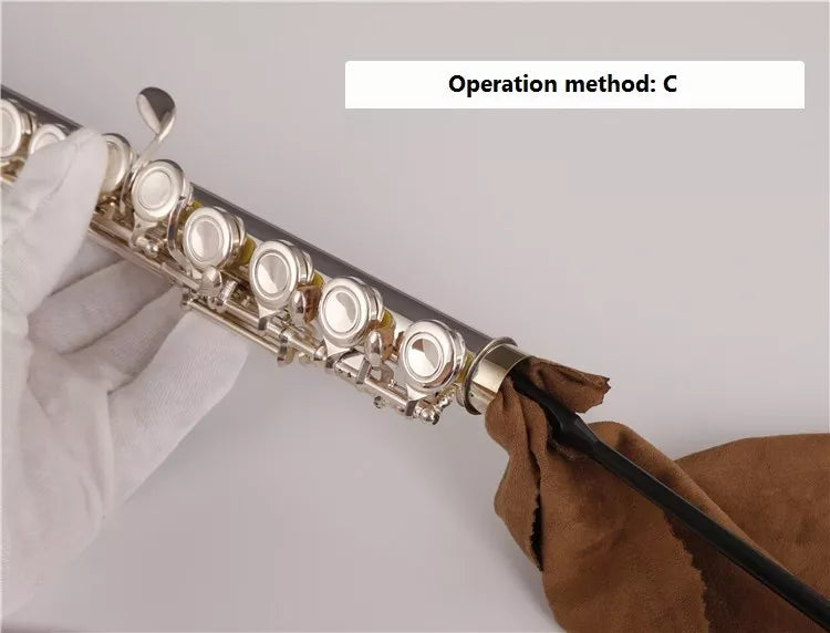 Flute Cleaning Rod Piccolo Cleaning Tools Brass and Woodwind Instruments Care AU