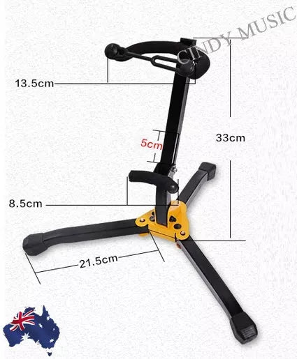 Portable Folding SAXOPHONE STAND Space Saving Design Durable Metal Construction