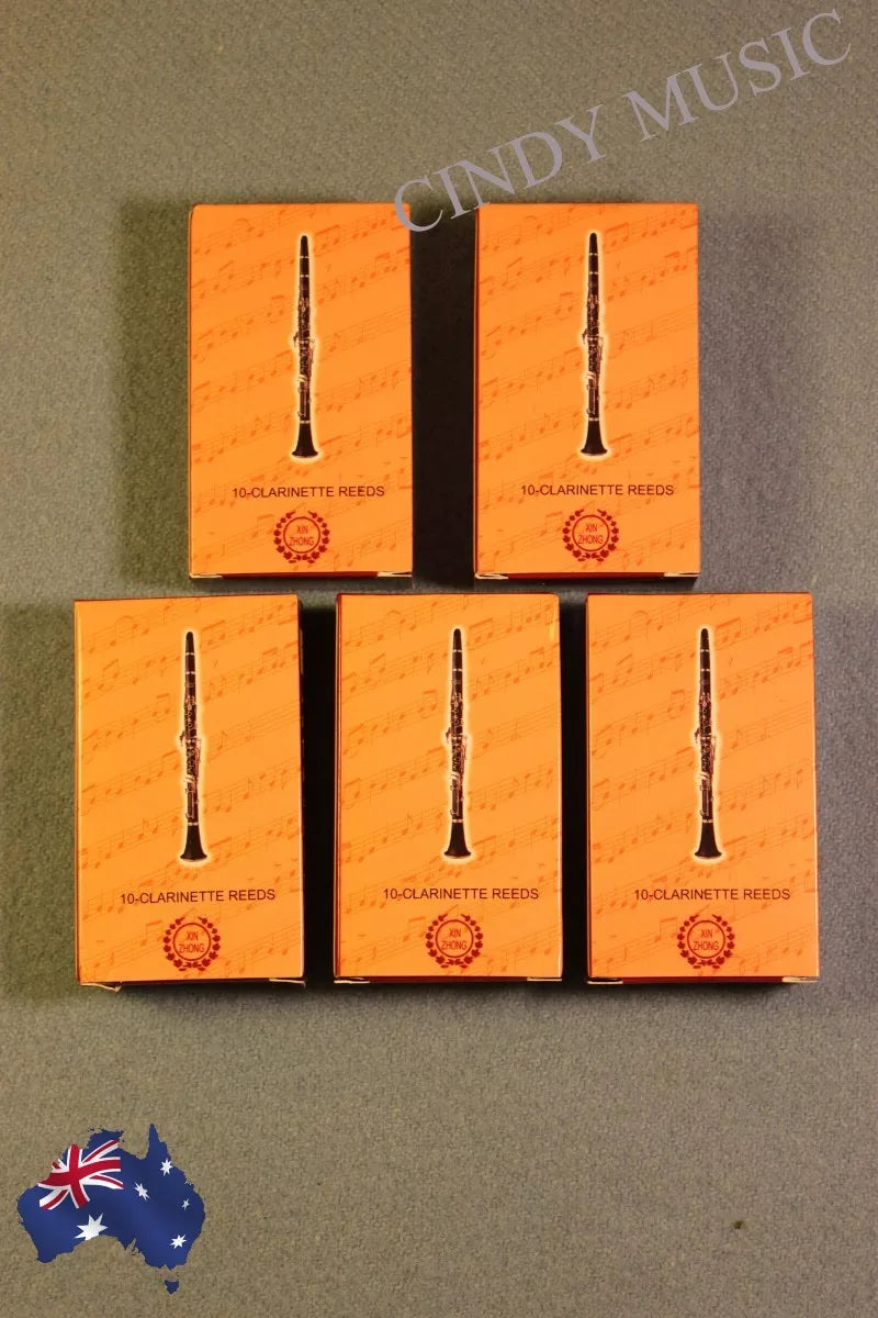 5 set Clarinet Reeds bB 50 piece Strength 2.5 Traditional Better Sound AU