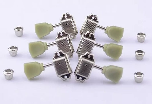Vintage Guitar Tuners String Tuning Pegs Heads Button for Les Paul Guitar Silver AU