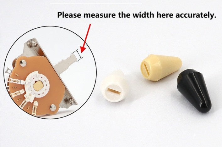 Guitar Selector Switch Tip Knob 3/5Way Guitar Toggle Knobs Cap USA/Mex Stratocasters