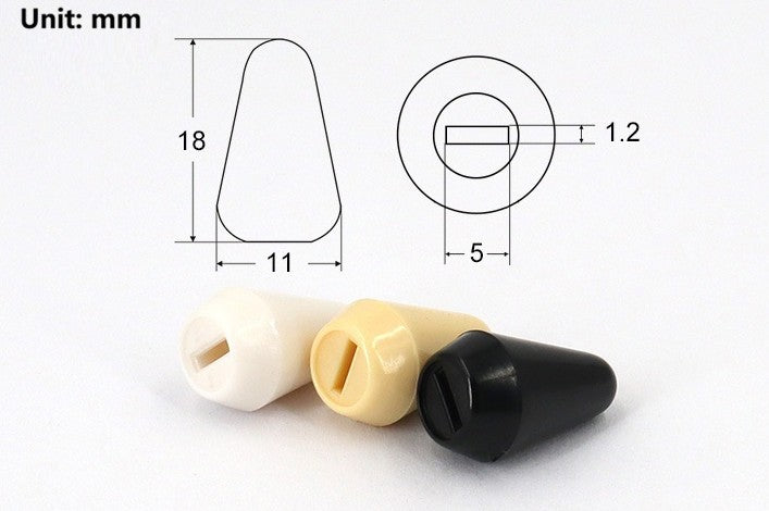 Guitar Selector Switch Tip Knob 3/5Way Guitar Toggle Knobs Cap USA/Mex Stratocasters