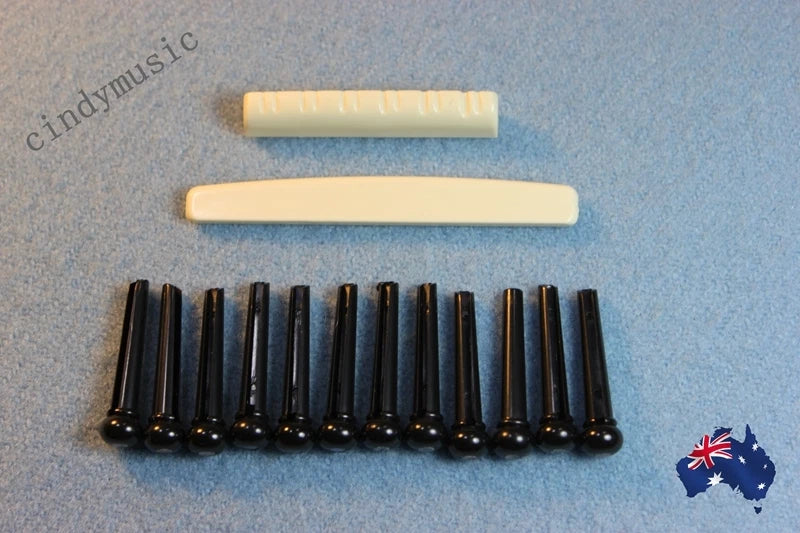Guitar 12 Strings Acoustic Guitar Bridge Pins/Saddle/Nut set Accessories