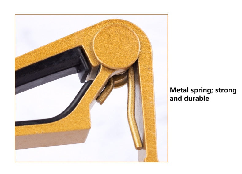 Guitar Capo Folk Electric Wood Guitar Ukulele Bass Banjo Accessories with 4picks