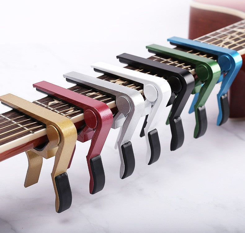 Guitar Capo Folk Electric Wood Guitar Ukulele Bass Banjo Accessories with 4picks
