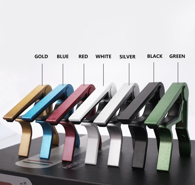 Guitar Capo Folk Electric Wood Guitar Ukulele Bass Banjo Accessories with 4picks