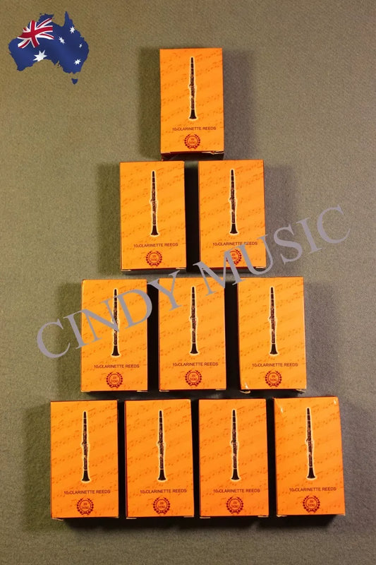 10 set Clarinet Reeds bB 100 piece Strength 2.5 Traditional Better Sound AU