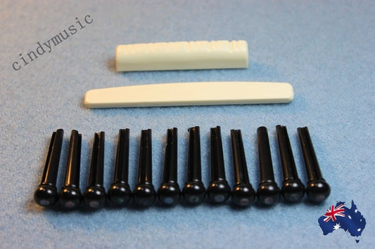 Guitar 12 Strings Acoustic Guitar Bridge Pins/Saddle/Nut set Accessories