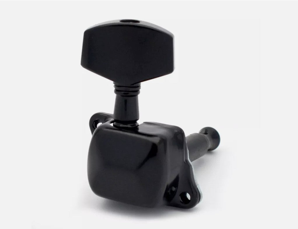 Acoustic Guitar String Tuning Peg Tuner Key Machine Semi-Closed Head Button Black AU