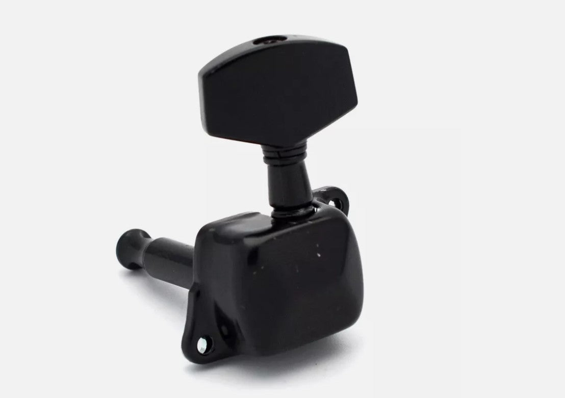 Acoustic Guitar String Tuning Peg Tuner Key Machine Semi-Closed Head Button Black AU