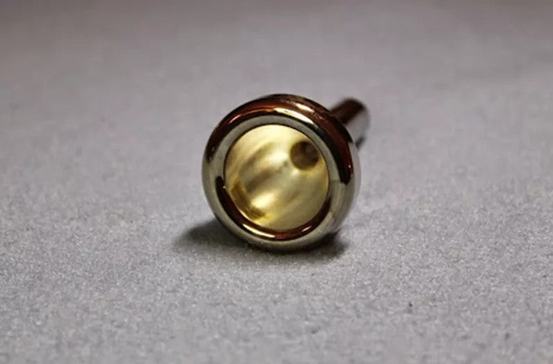 Silvery Plated Euphonium Mouthpiece 11mm Socket for Easy Rich Dark Sound Brass