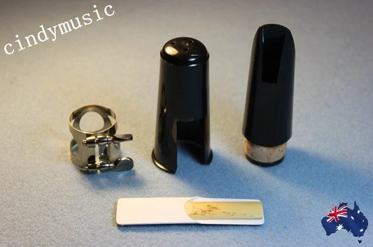 Clarinet Mouthpiece Set 1xMouthpiece / 1xCap/ 1xMetal Ligature / 1xReeds AU