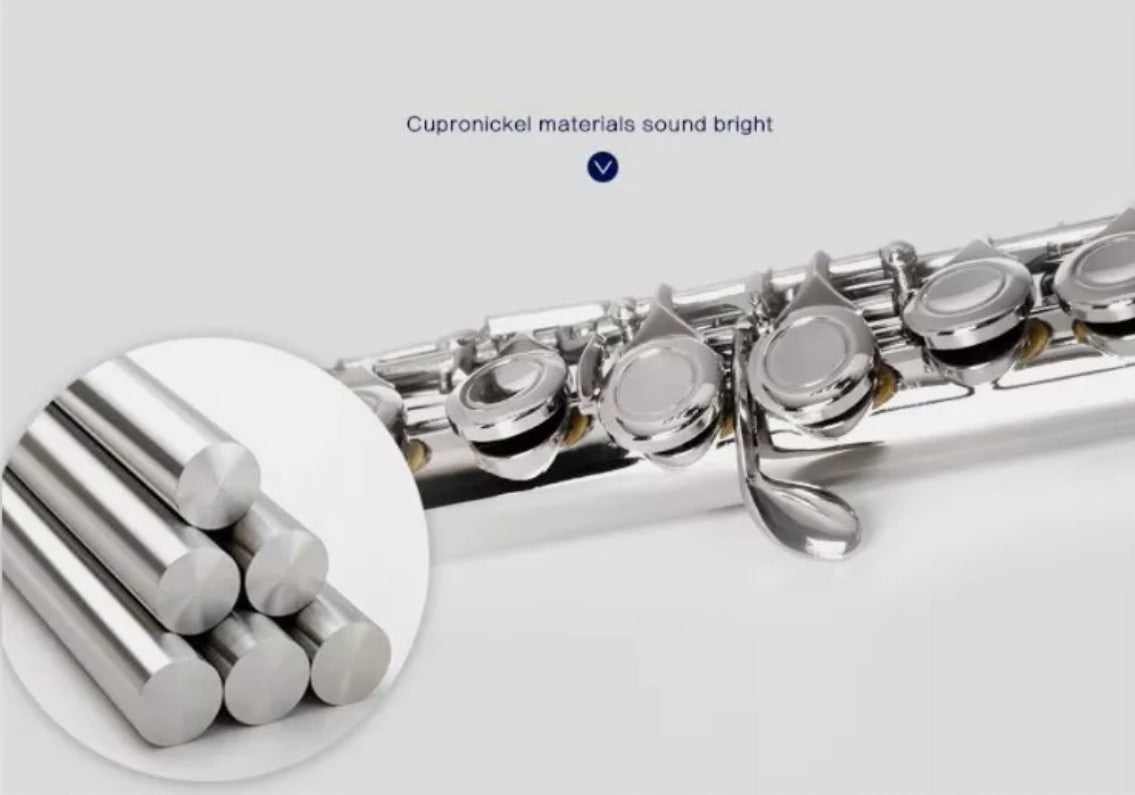 16 Holes Closed Hole Flute Cupronickel Woodwind Instrument Concert School AU